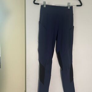 POP Fit Blue and Black Athletic Leggings